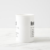 Funny Remoe Definition Gift for Retirement Gag Porselein Kop (Voorkant)