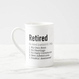 Funny Remoe Definition Gift for Retirement Gag Porselein Kop