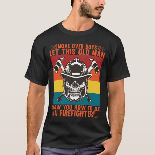 Funny Remoe Firefighter Slogan T-shirt (Voorkant)