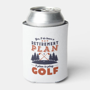 Funny Remoe Golf Player Retirement Plan Golfing Blikjeskoeler