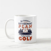 Funny Remoe Golf Player Retirement Plan Golfing Koffiemok (Links)