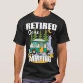 Funny Remoe Gone Camping T-shirt (Voorkant)