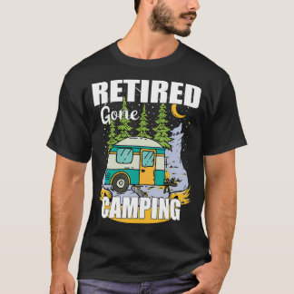 Funny Remoe Gone Camping T-shirt