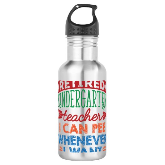 Funny Remoe Kindergarten Leraar Waterfles (Voorkant)