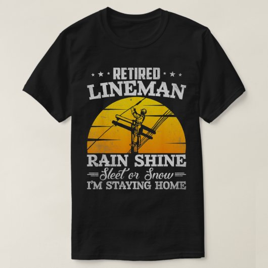 Funny Remoe Lineman Gifts voor mannen opa T-shirt (Design voorkant)
