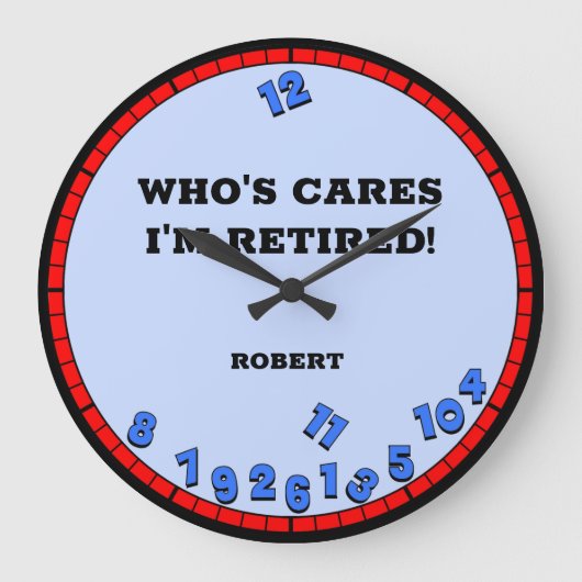 Funny Remoe Novelty Large Clock Grote Klok (Voorkant)