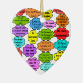 Funny Remoe Nurse Gifts Co-Worker Thoughts II Keramisch Ornament (Rechts)