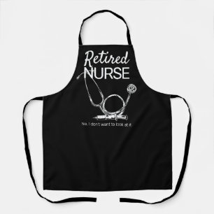 Funny Remoe Nurse RN Retirement Medical Apron Schort