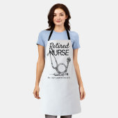 Funny Remoe Nurse RN Retirement Medical Apron Schort (Gedragen)