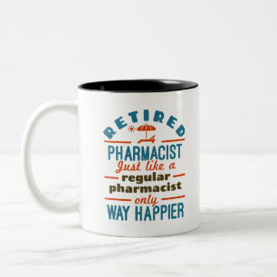 Funny Remoe Pharmacist Way Happier Tweekleurige Koffiemok