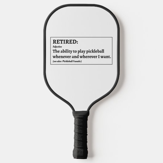 Funny Remoe Pickleball Pickleball Paddle (Achterkant)