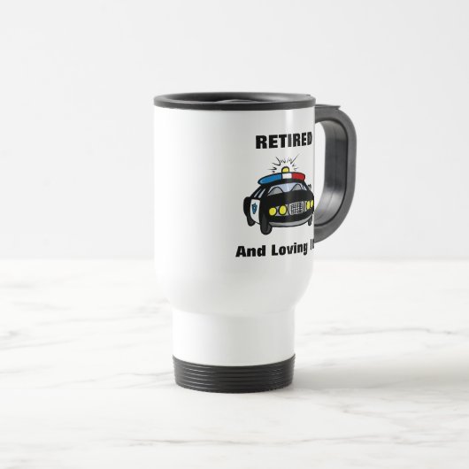 Funny Remoe Politieman/Chief Travel Mug Reisbeker (Voorkant rechts)