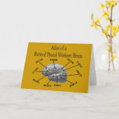 Funny Remoe Postal Worker T-Shirts en Gifts Kaart (Gele Bloem)