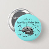 Funny Remoe Postal Worker T-Shirts en Gifts Ronde Button 5,7 Cm (Voorkant /achterkant)