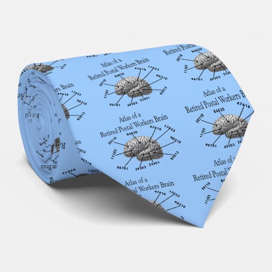 Funny Remoe Postal Worker T-Shirts en Gifts Stropdas (Opgerold)