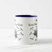 Funny Remoe Postal Worker T-Shirts en Gifts Tweekleurige Koffiemok (Center)