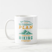 Funny Remoe Retirement Plan Hiking Mountain Koffiemok (Links)