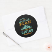 Funny Remoe Retirement Plan Hiking Mountain Ronde Sticker (Envelop)