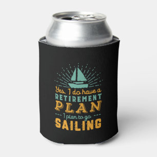 Funny Remoe Retirement Plan Sailor Sailing Ship Blikjeskoeler
