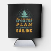 Funny Remoe Retirement Plan Sailor Sailing Ship Blikjeskoeler (Voorkant)