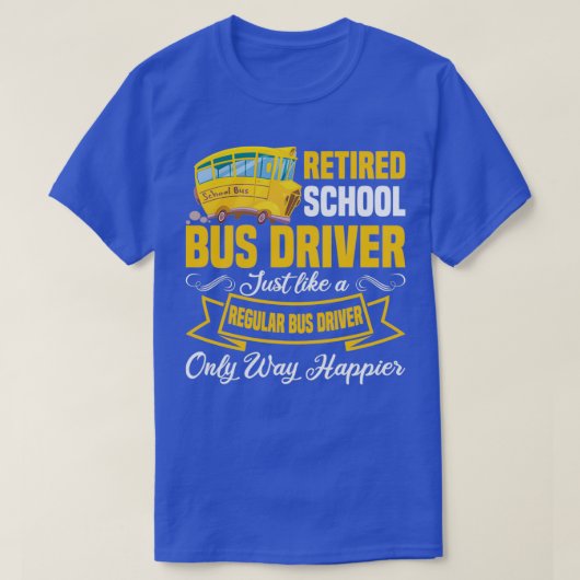 Funny Remoe School Bus Driver Retirement Classic T-shirt (Design voorkant)