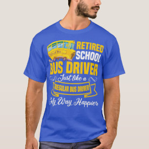 Funny Remoe School Bus Driver Retirement Classic T-shirt