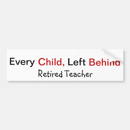 Funny Remoe Teacher Bumpersticker (Voorkant)