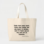 Funny Remoe Teacher Gifts Grote Tote Bag (Voorkant)