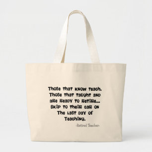 Funny Remoe Teacher Gifts Grote Tote Bag
