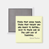 Funny Remoe Teacher Gifts Magneet (Voorkant / Achterkant)