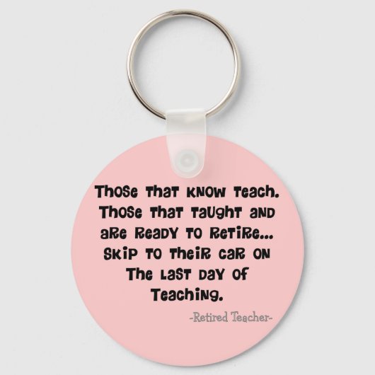 Funny Remoe Teacher Gifts Sleutelhanger (Voorkant)