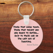 Funny Remoe Teacher Gifts Sleutelhanger (Voorkant)