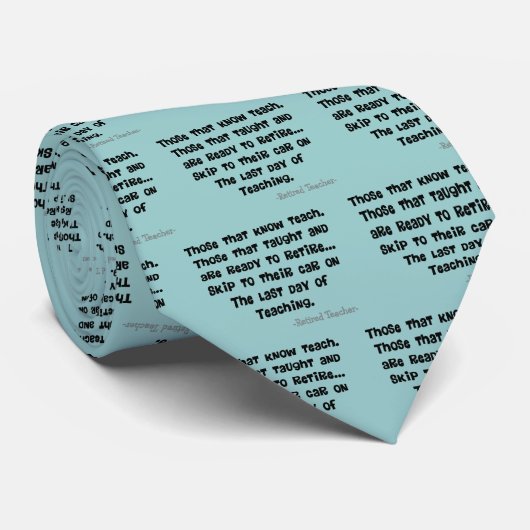 Funny Remoe Teacher Gifts Stropdas (Opgerold)