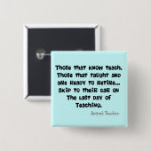 Funny Remoe Teacher Gifts Vierkante Button 5,1 Cm (Voorkant /achterkant)