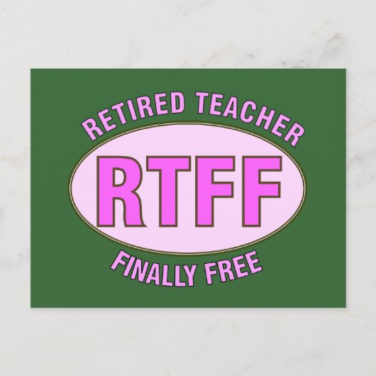 Funny Remoe Teacher (RTFF) Gifts Briefkaart (Voorkant)