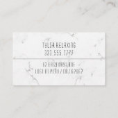 Funny Remoe, White Marble, DIY Professional Gag Visitekaartje (Achterkant)