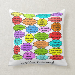 Funny Remoe Zurse Pillow Co-Worker Thoughts Kussen