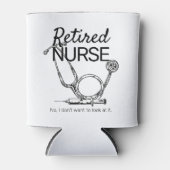 Funny Remoe Zuster wil geen pensioen zien Blikjeskoeler (Voorkant)