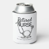 Funny Remoe Zuster wil geen pensioen zien Blikjeskoeler (Blikje Achterkant)