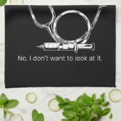 Funny Remoe Zuster wil geen pensioen zien Theedoek (Gevouwen)