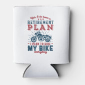 Funny Remoer Retirement Plan Ride My Bike Blikjeskoeler (Voorkant)