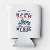 Funny Remoer Retirement Plan Ride My Bike Blikjeskoeler (Achterkant)