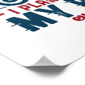 Funny Remoer Retirement Plan Ride My Bike Poster (Hoek)