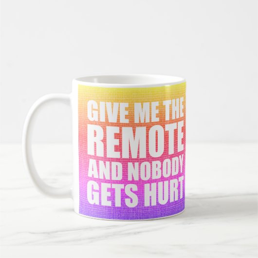 Funny Remote Control Quote Koffiemok (Links)
