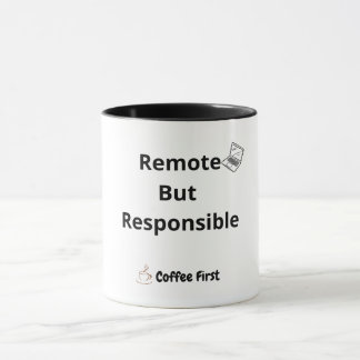 Funny Remote Work Mug for Office Coworkers Mok