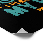 Funny Remotorcycle - pensioenplan voor bejaarde bi Poster (Hoek)