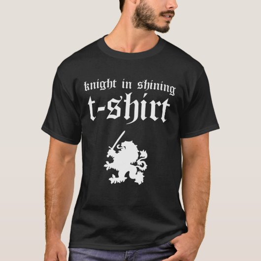 Funny Renaissance Faire Knight Heraldic Medieval T-shirt (Voorkant)