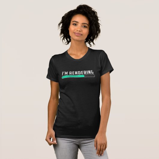 Funny Rendering Animator Video Movie Editor T-shirt (Voorkant volledig)