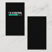 Funny Rendering Animator Video Movie Editor Visitekaartje (Voorkant / Achterkant)