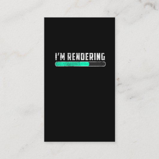 Funny Rendering Animator Video Movie Editor Visitekaartje (Voorkant)